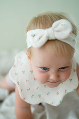 Classic Soft Blossom Bib - Minicherry