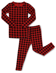 AVAUMA Xmas Long Pajama Check_red/Bk Christma Pattern