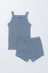 Eylet Tank Set - Pastel Blue