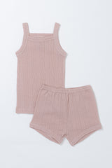 Avauma Eylet Tank Set - Pastel Pink