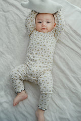 Fluid Blossom Bodysuit & Pants Set - Honey Flower