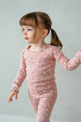 Mini Fleur Long Sleeve Set - Frill Ellapink