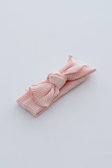 Peony Ribbon Headband - Light Pink