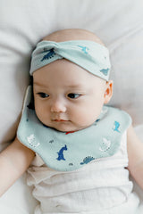 Classic Vanilla Pop Bib - Mini Dino Mint