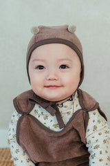 Honey Bear Pompom Hat - Mocca Bear