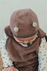 Honey Bear Pompom Hat - Mocca Bear