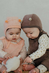 Honey Bear Pompom Hat - Mocca Bear