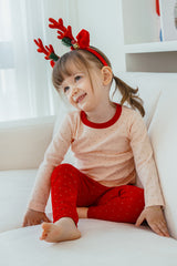 Holiday Long Sleeve Pajama Set - Ruby Red