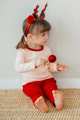 Holiday Long Sleeve Pajama Set - Ruby Red