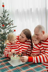 Holiday Long Sleeve Pajama Set Dad - Red Stripe Redcuff