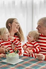 Holiday Long Sleeve Pajama Set Dad - Red Stripe Redcuff