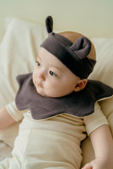 Rolling Cloud Bib - Cocoa Bean