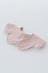 Rolling Eyelet Flower Bib - Melody Pink