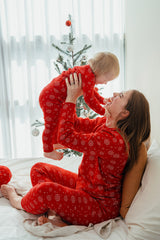 Holiday Long Sleeve Pajama Set Mom - Snowflake