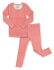 Bliss Check Long Pajama Red