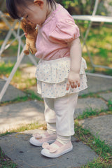 Avauma baby outfit cream ivory layered skirt leggings toddler styling
