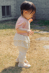 Avauma toddler outfit cream ivory skirt leggings comfortable summer outfit