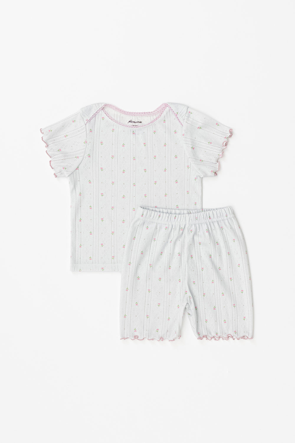  Avauma baby floral short sleeve set cotton summer outfit
