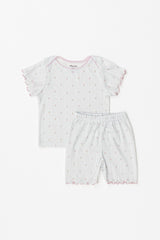  Avauma baby floral short sleeve set cotton summer outfit