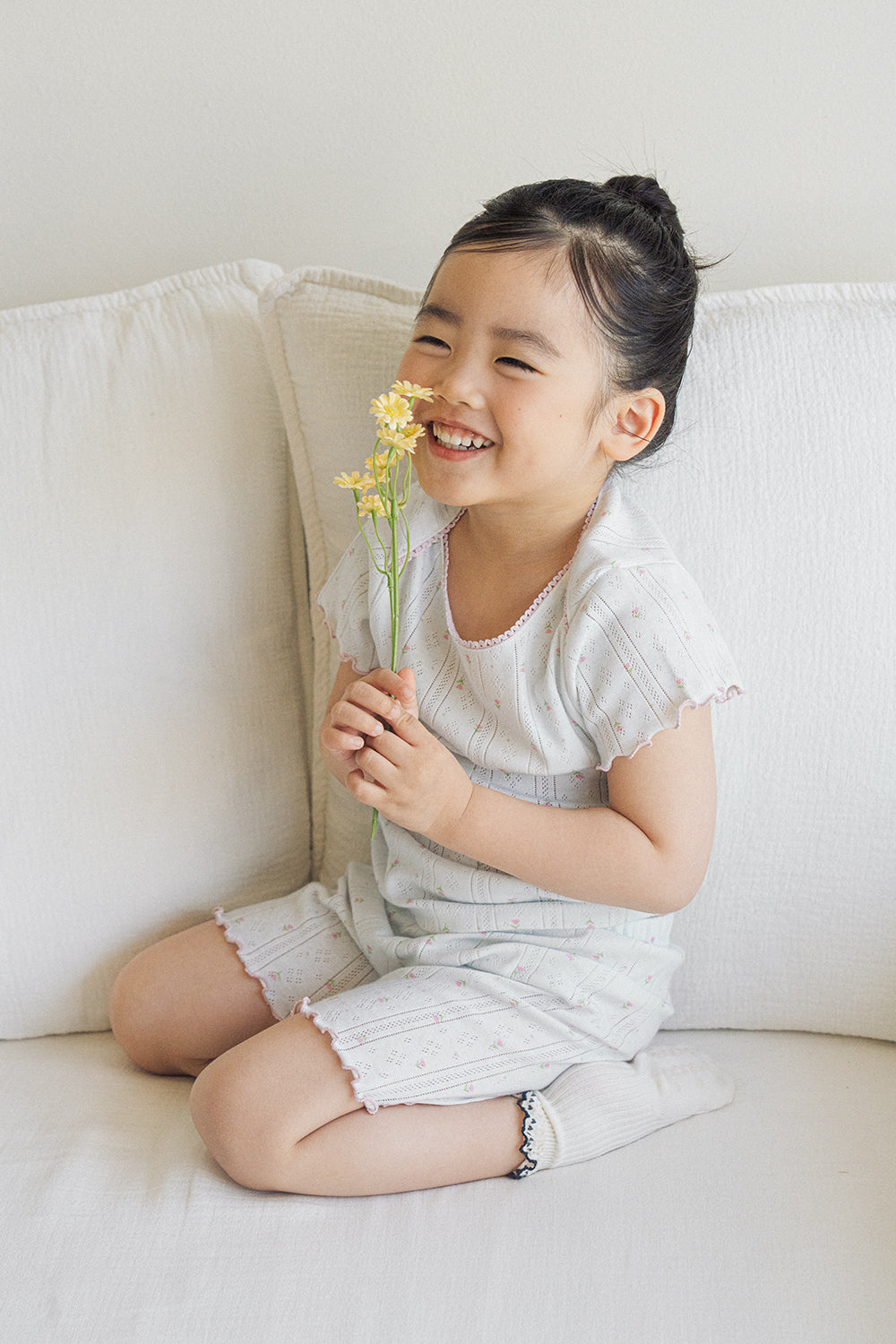 Avauma baby summer short sleeve set floral cotton outfit toddler lounge set