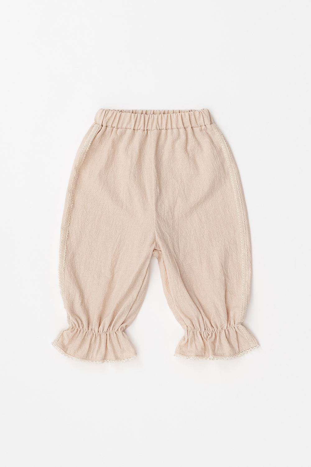 Avauma baby toddler mellow jogger pants oat beige neutral frill pants