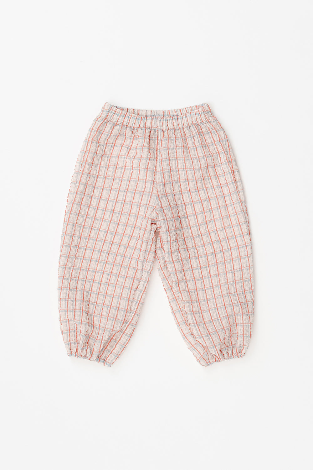 Avauma baby toddler summer vale pants oat grid lightweight check pants