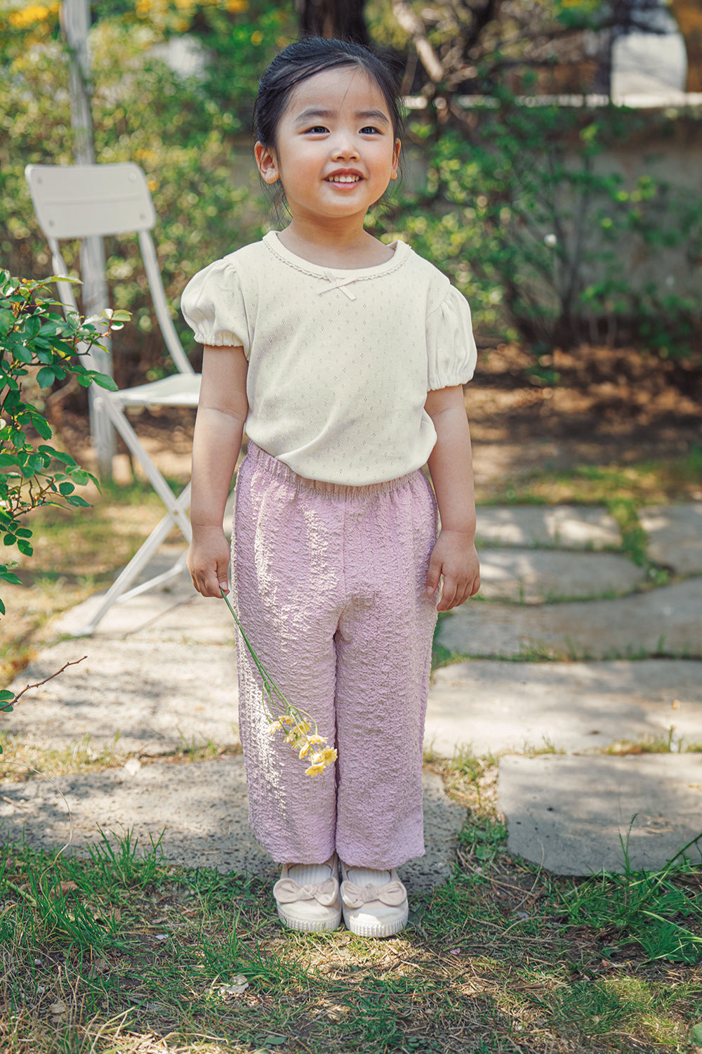 Avauma toddler outfit powder pink summer pants lightweight baby outfit