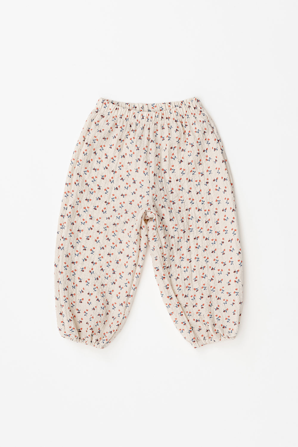 Avauma baby toddler summer vale pants rosy flower floral pants lightweight crinkle pants