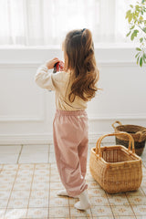 avauma baby jogger pants for boys and girls, soft pastel daily wear outfit
