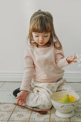 Love Square T-shirt | Sand Rose