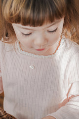 Love Square T-shirt | Sand Rose