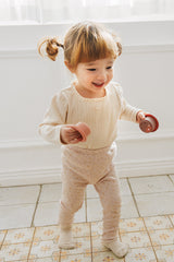 Love Square T-shirt | Cream Blossom