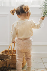 Love Square T-shirt | Cream Blossom