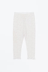 Daily Flower Leggings | Rosy Ivory