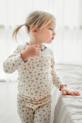 Fluid Blossom Long Sleeve Set - Honey Flower