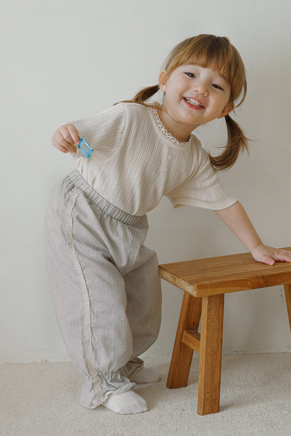 Avauma toddler girl outfit white oat cotton set neutral kids outfit soft minimal everyday look