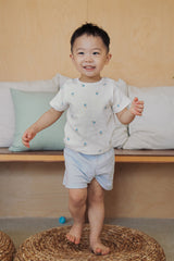 Avauma toddler boy duck print pajama set milk mint summer outfit
