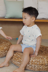 Avauma toddler boy summer pajama set milk mint indoor outfit
