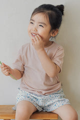 Avauma toddler outfit peach beige tee soft baby clothes warm tone baby outfit