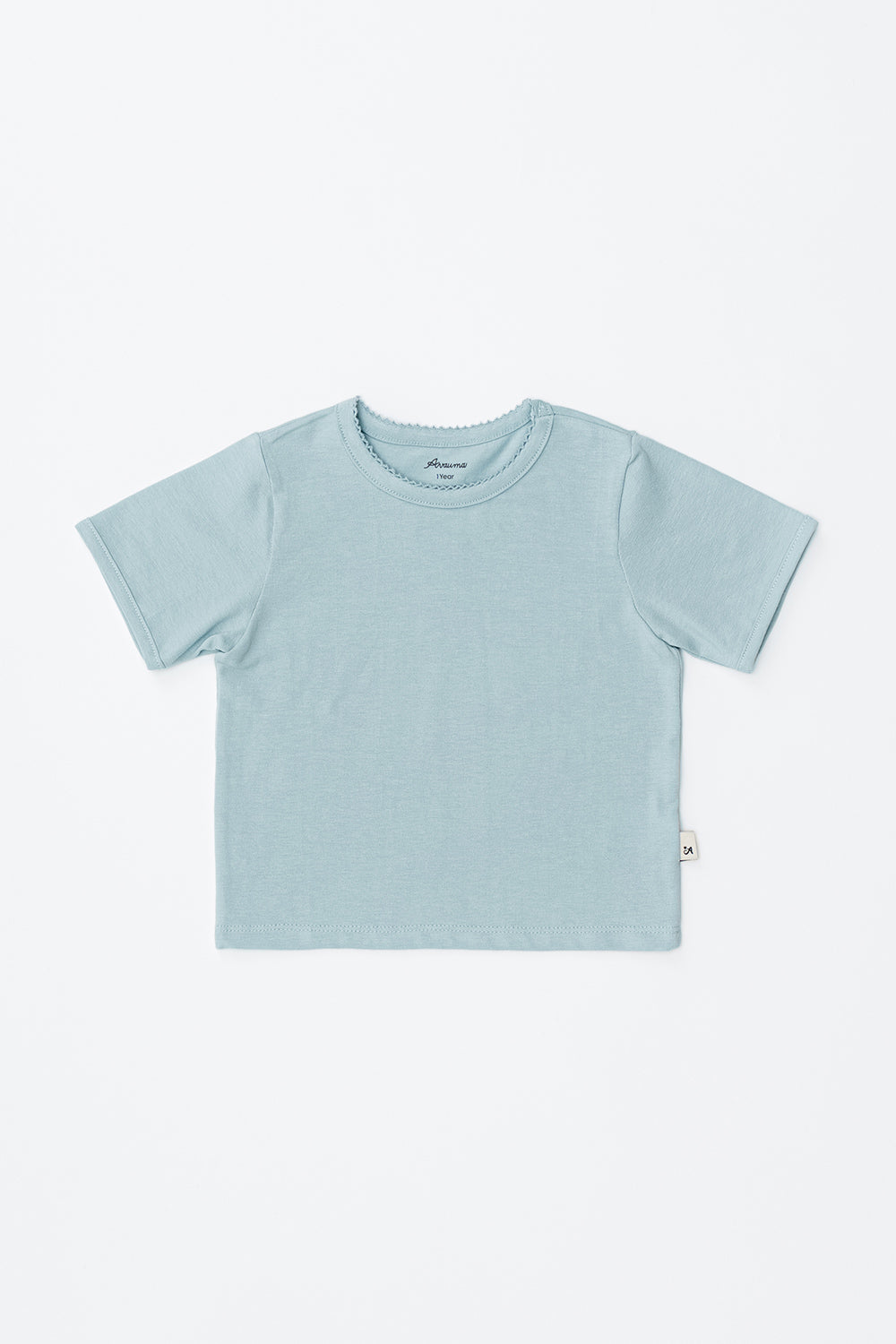 Avauma baby short sleeve tee powder mint soft cotton baby t-shirt pastel baby clothes