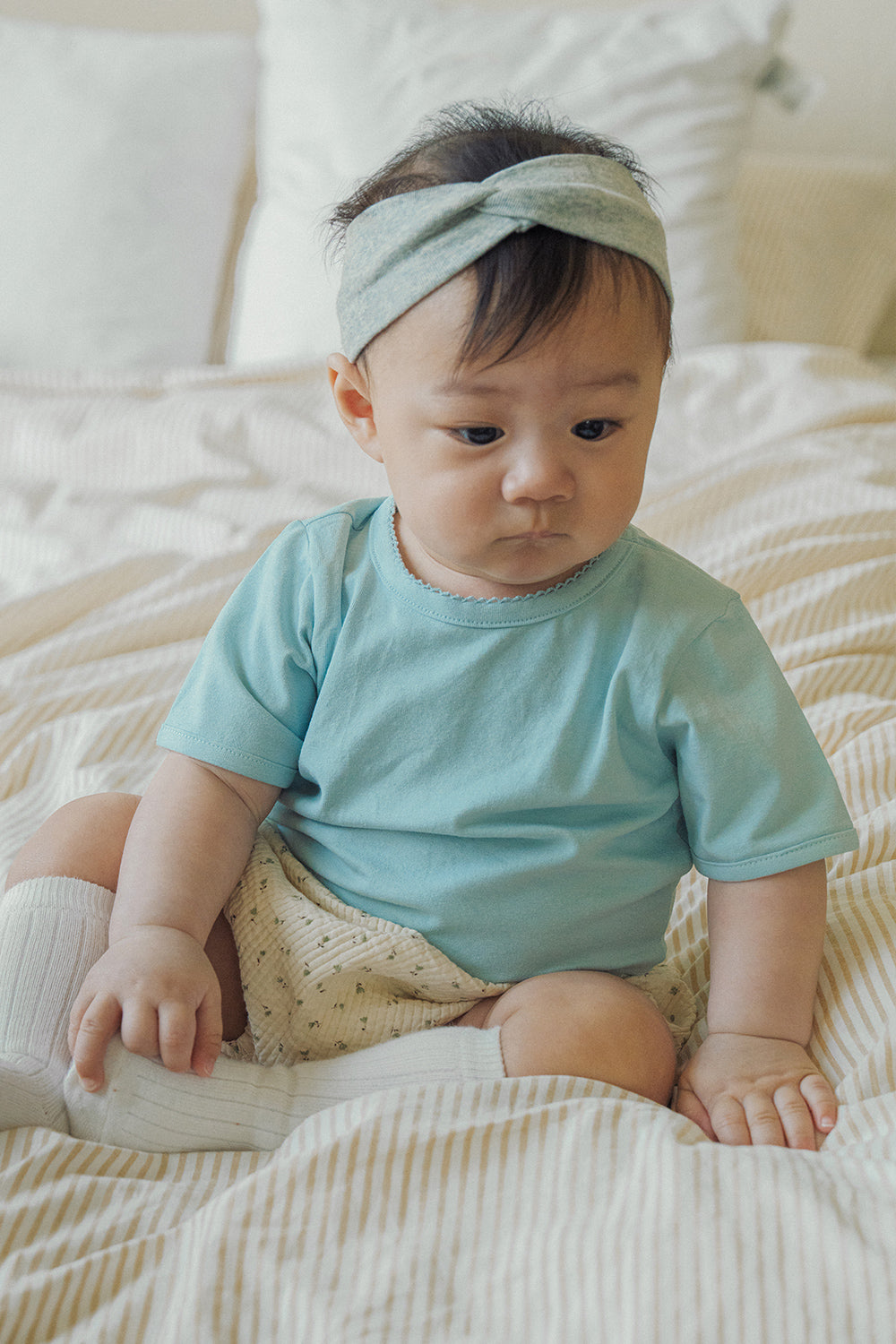 Avauma baby outfit mint color baby clothes breathable summer baby outfit