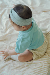 Avauma baby outfit powder mint tee minimal baby outfit soft cotton babywear