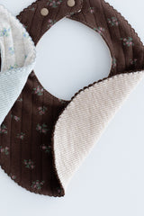 Picot Flower Bib - Maple Mocca