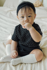 Avauma baby outfit classic black soft cotton baby homewear cozy look