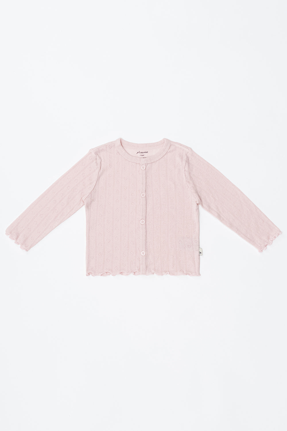 Avauma baby cardigan soft lightweight cotton blush pink summer layering outfit