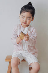 Avauma baby girl cardigan soft cotton blush pink lightweight summer outfit toddler wear