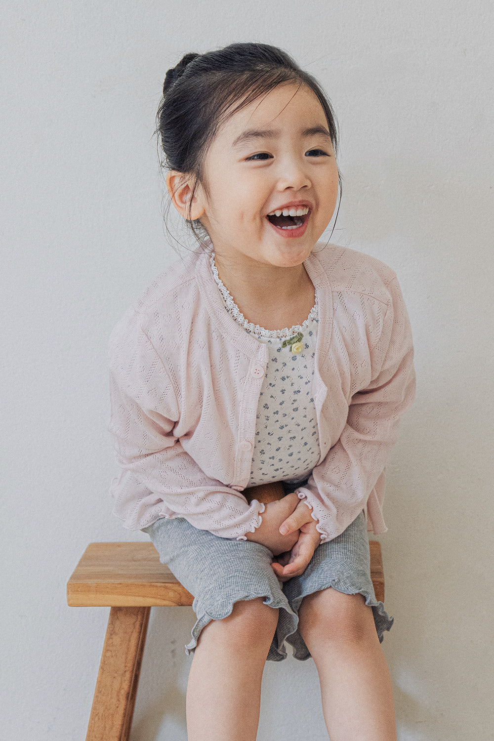 Avauma baby cardigan blush pink lightweight cotton toddler outfit soft summer styling