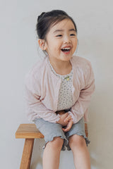 Avauma baby cardigan blush pink lightweight cotton toddler outfit soft summer styling