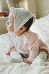 Avauma baby cardigan blush pink lightweight cotton sibling outfit baby summer styling