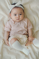 Avauma baby bloomer berry cream floral baby outfit soft breathable summer wear